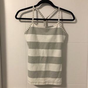 Lululemon Striped Power Y Tank